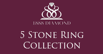 1888 5 Stone Rings