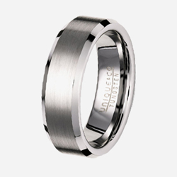 Silver & Tungsten Wedding Rings