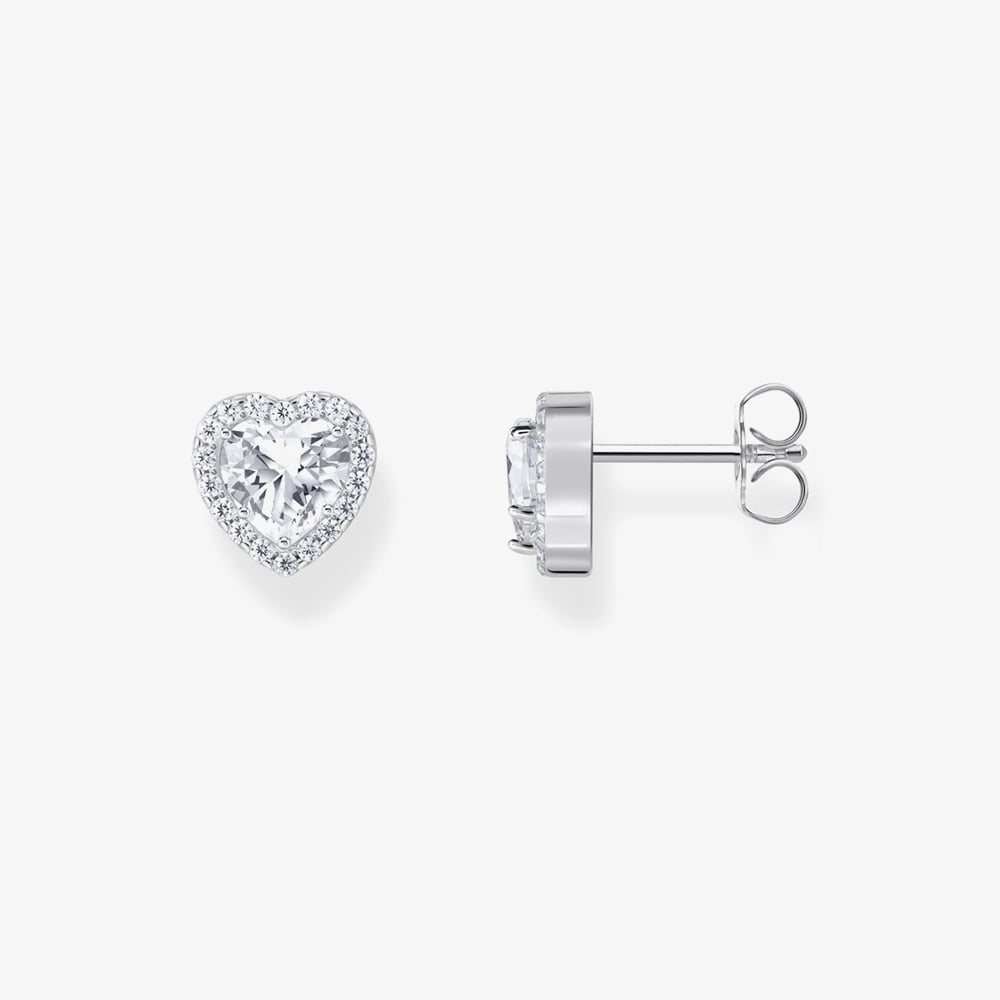 THOMAS SABO Sterling Silver Halo Stud Earrings H2305-051-14