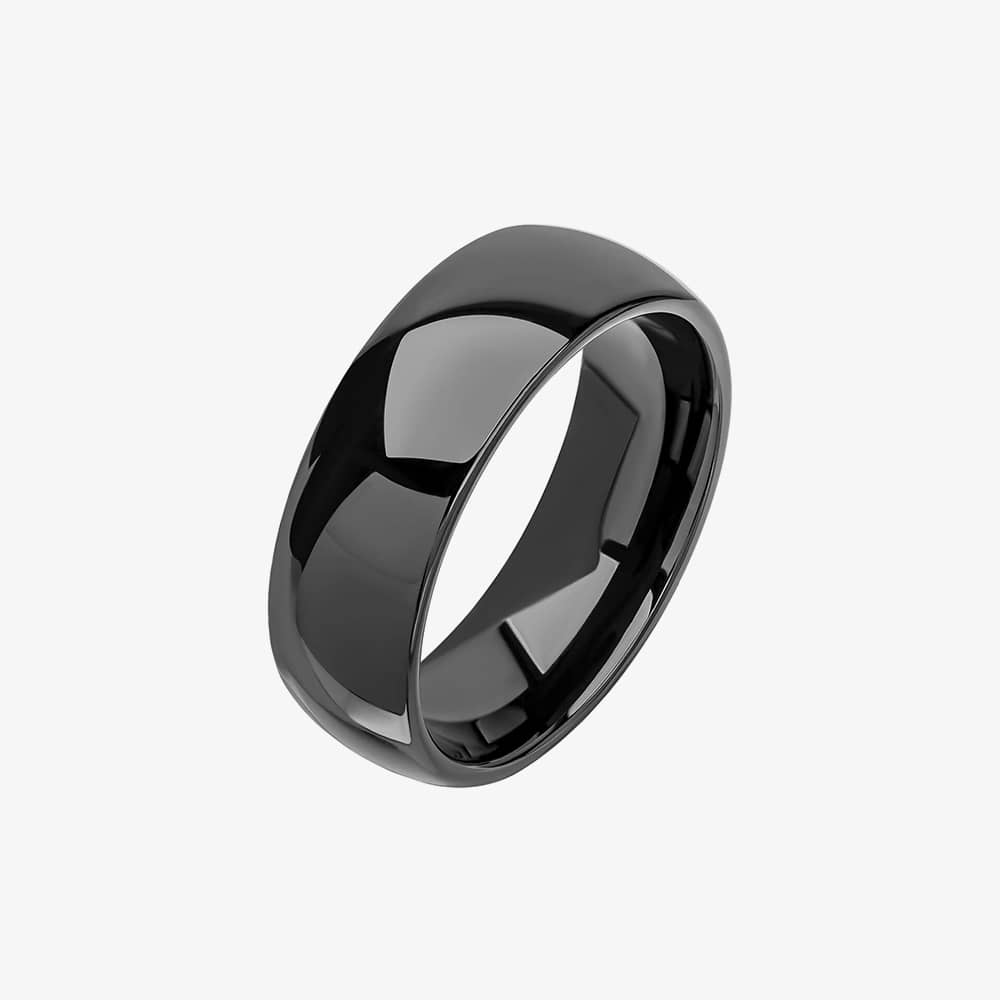 Fred Bennett 8mm Black Tungsten Ring R3861 65