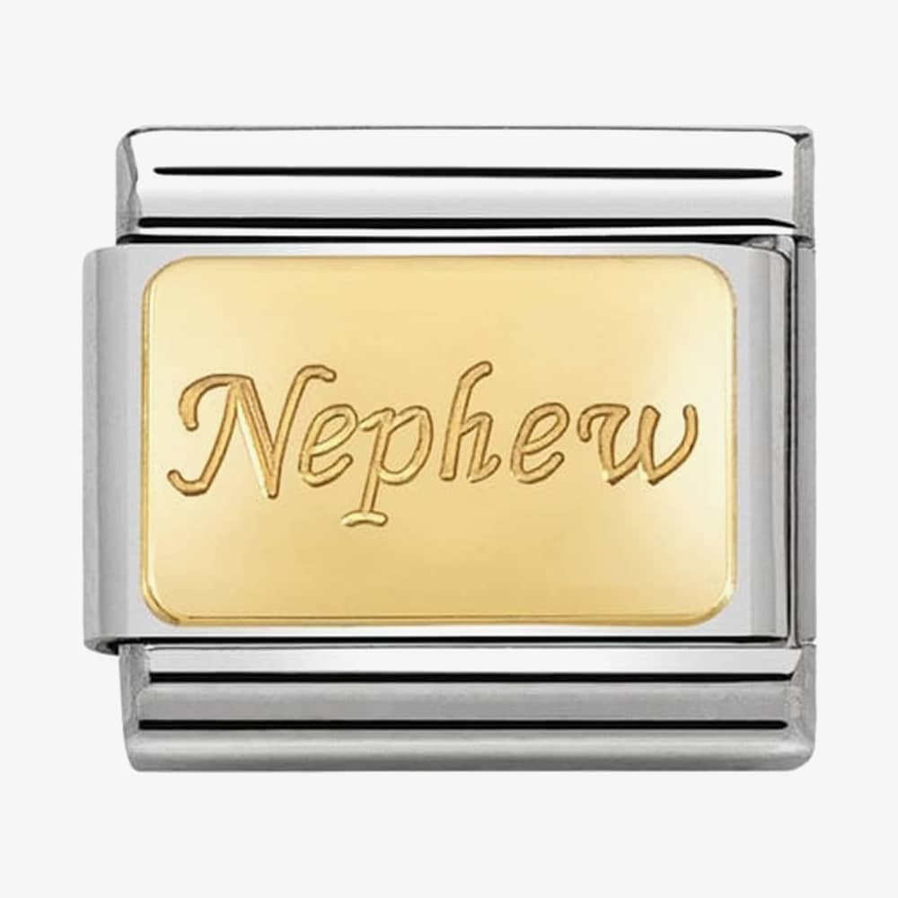 Nomination CLASSIC Gold Engraved Signs Nephew Charm 030121/34
