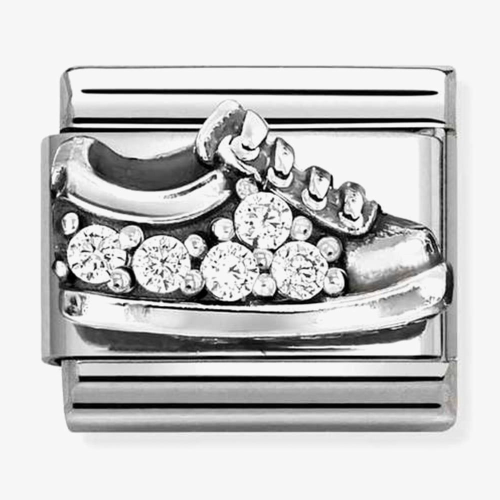 Nomination Classic Silver Cubic Zirconia Sneaker Charm 330327/17