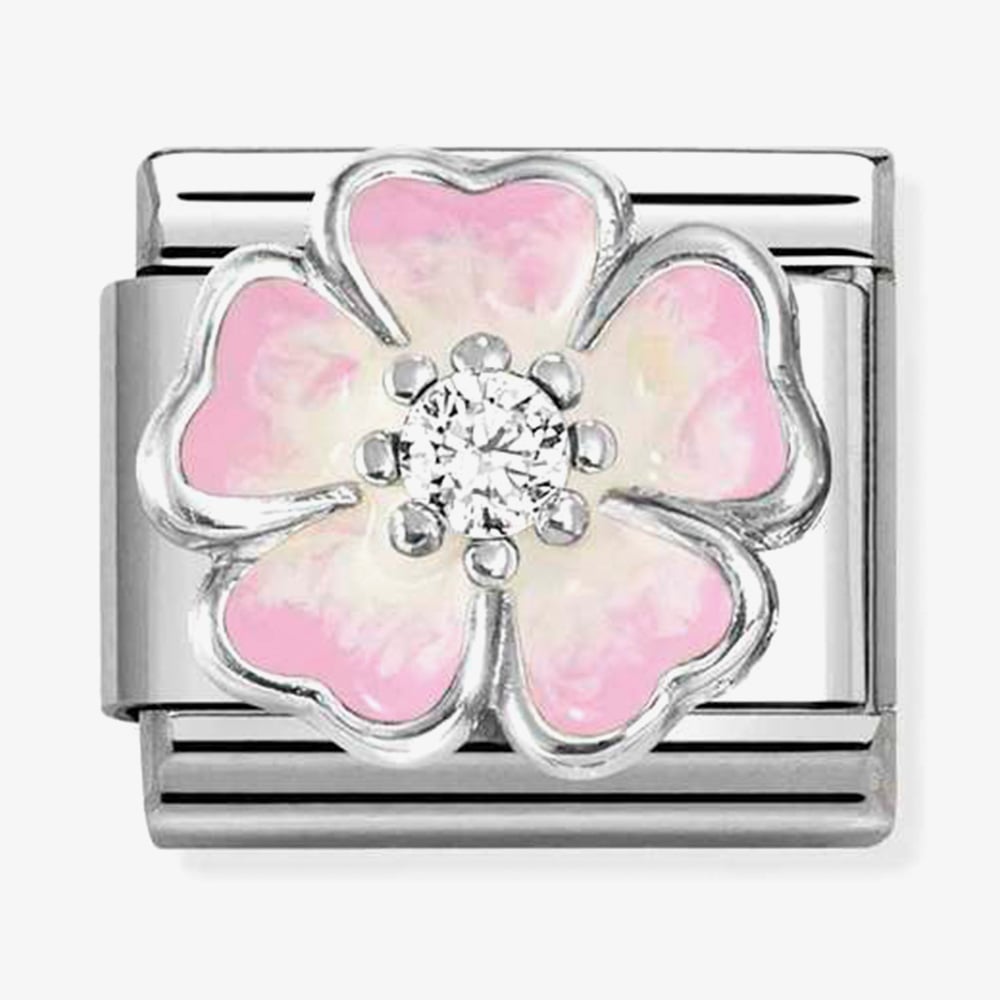 Nomination Classic SIMBOLS Pink Flower Fade Charm 330321/17