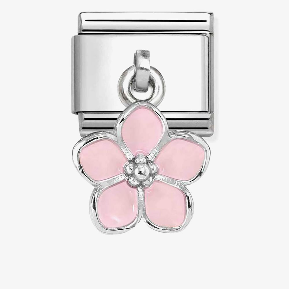 Nomination Classic Pink Flower Drop Charm 331805/23
