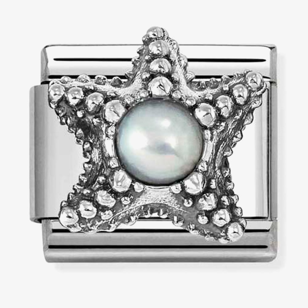 Nomination Classic White Pearl Starfish Charm 330511/09