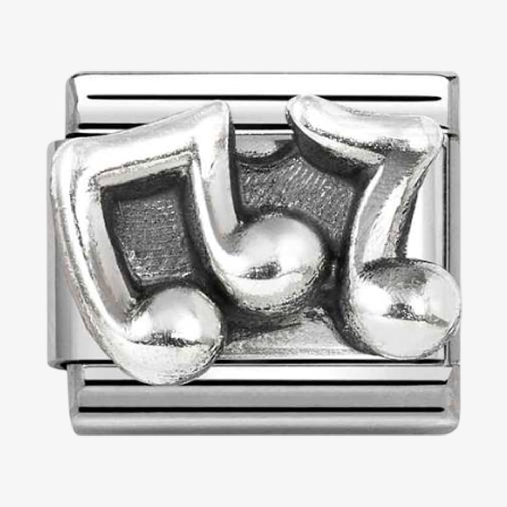 Nomination Stainless Steel & Silver Musical Notes Charm 330101/86