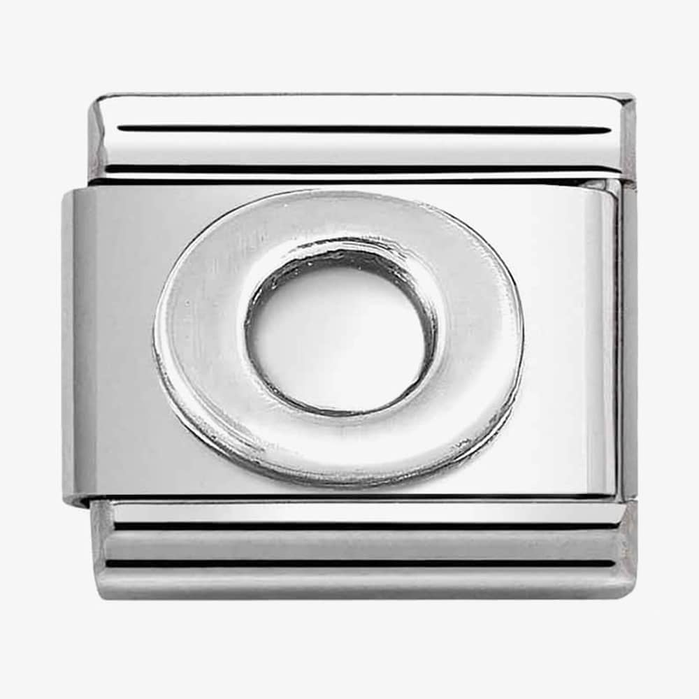 Nomination CLASSIC Composable Oxidised Silver Letter O Charm 330113/15