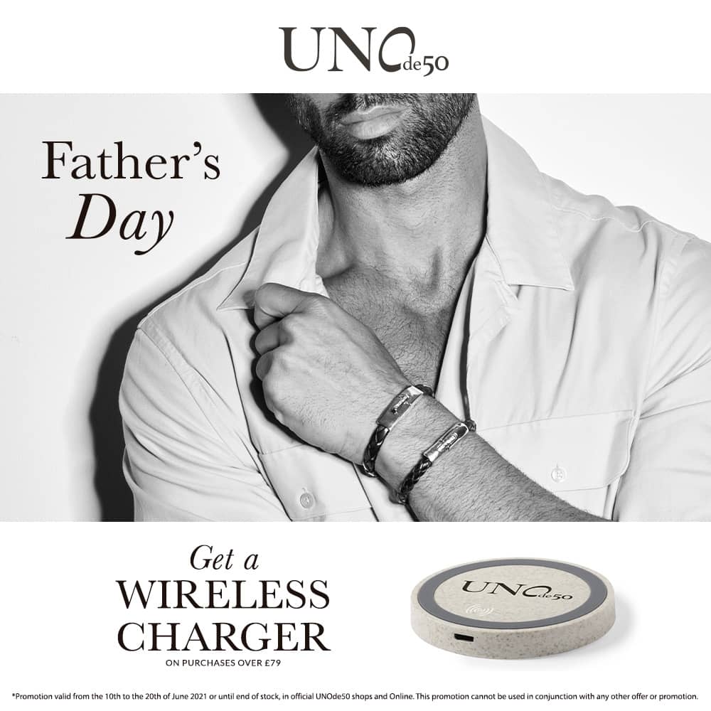 UNOde50 Father's Day Wireless Charger GWP MKTPRO0171