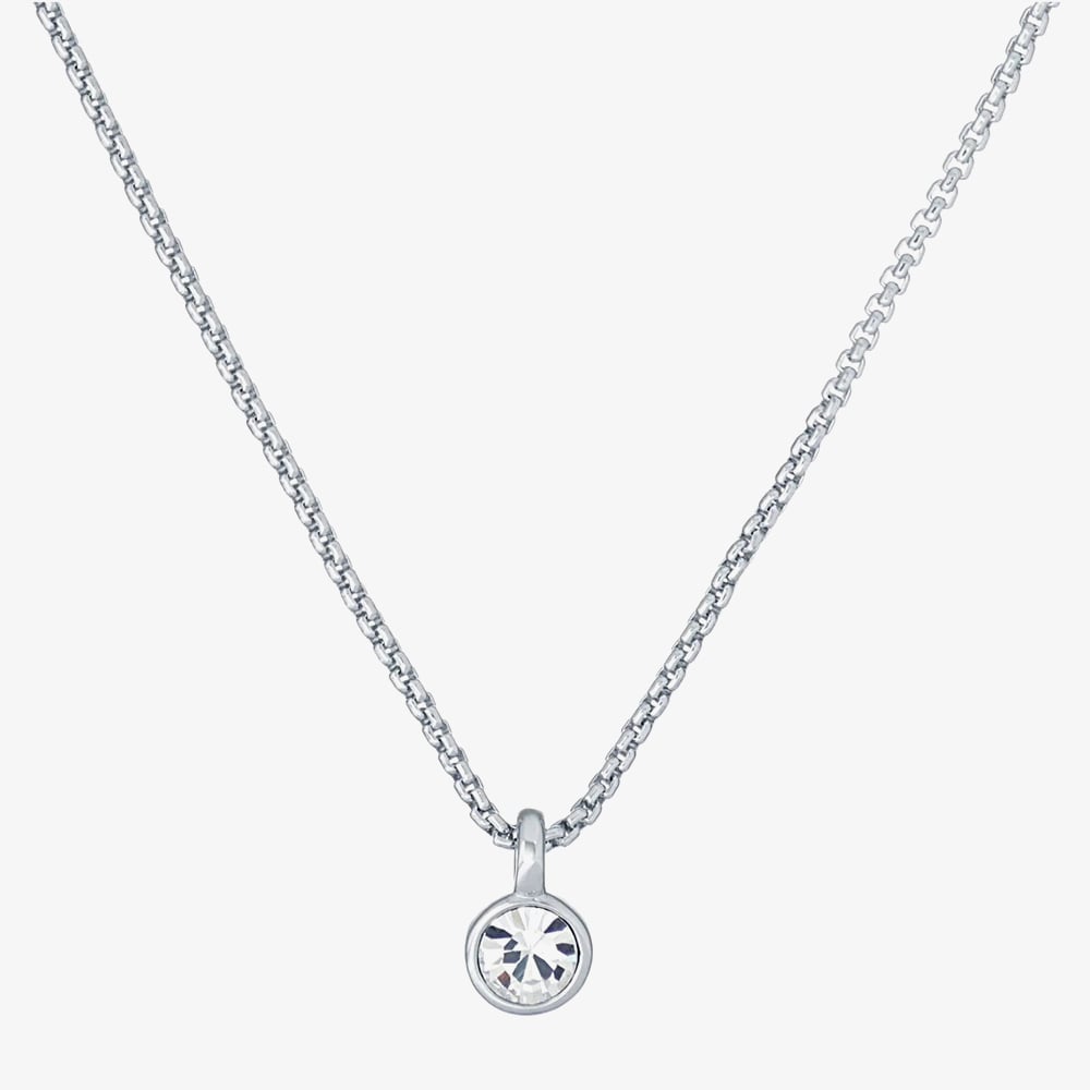 Ted Baker SININAA Silver Tone Mini Crystal Pendant TBJ3034-01-02