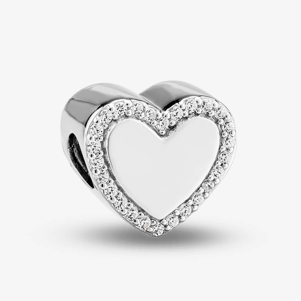 Rosa Lea Pave Edge Heart Charm AM-2THB011605