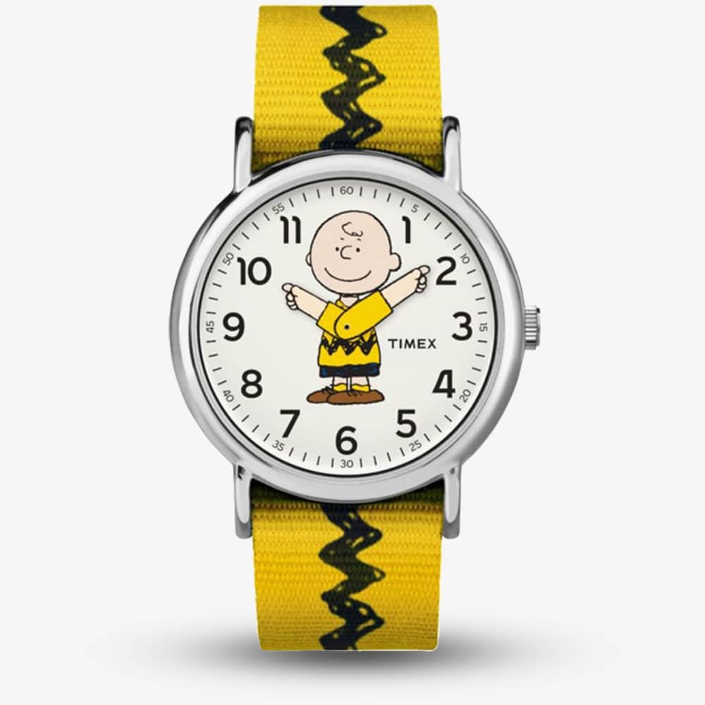 Photos - Wrist Watch Timex Weekender Peanuts Charlie Brown Watch TW2R41100 