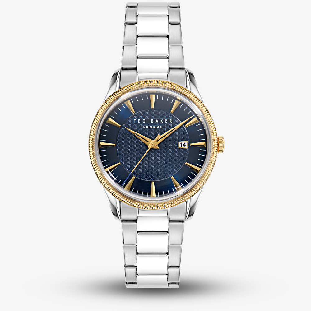 Ted Baker Leytonn Gold Tone & Blue Dial Watch BKPLTS4059I