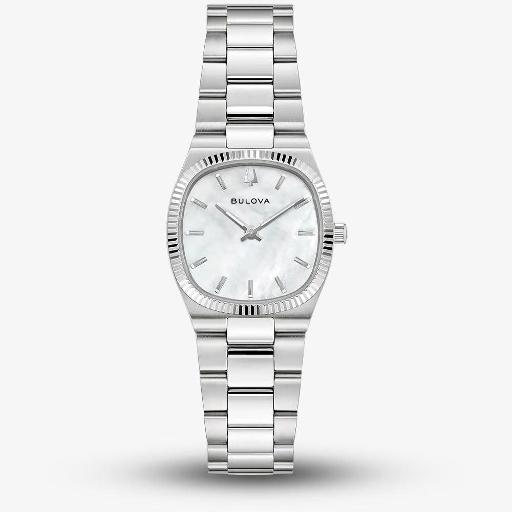 Bulova Ladies Super Seville Mini Silver Bracelet Watch 96L353