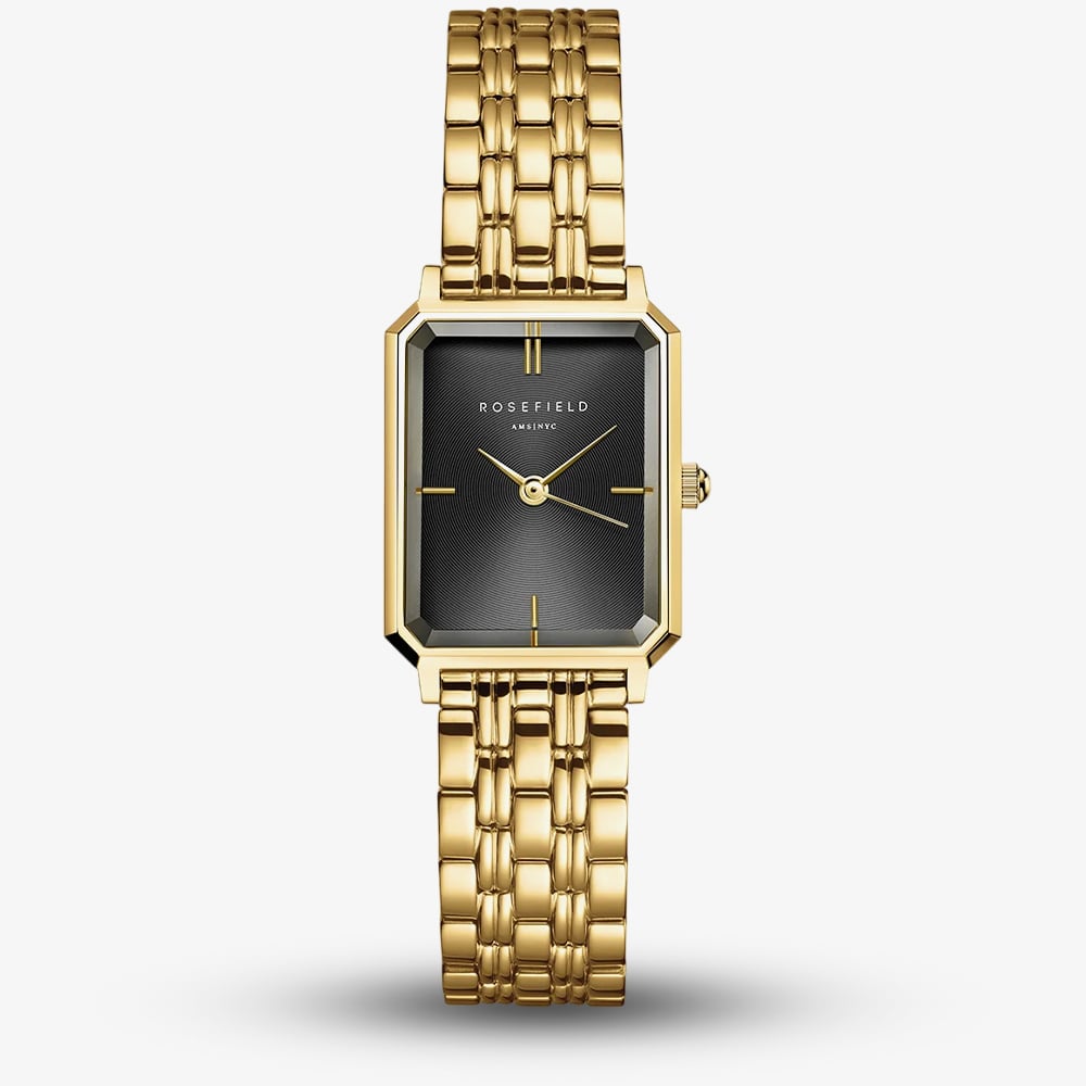 Rosefield OBGSG-O61 Octagon XS (19.5mm) Black Dial / Gold- Watch - Image 3