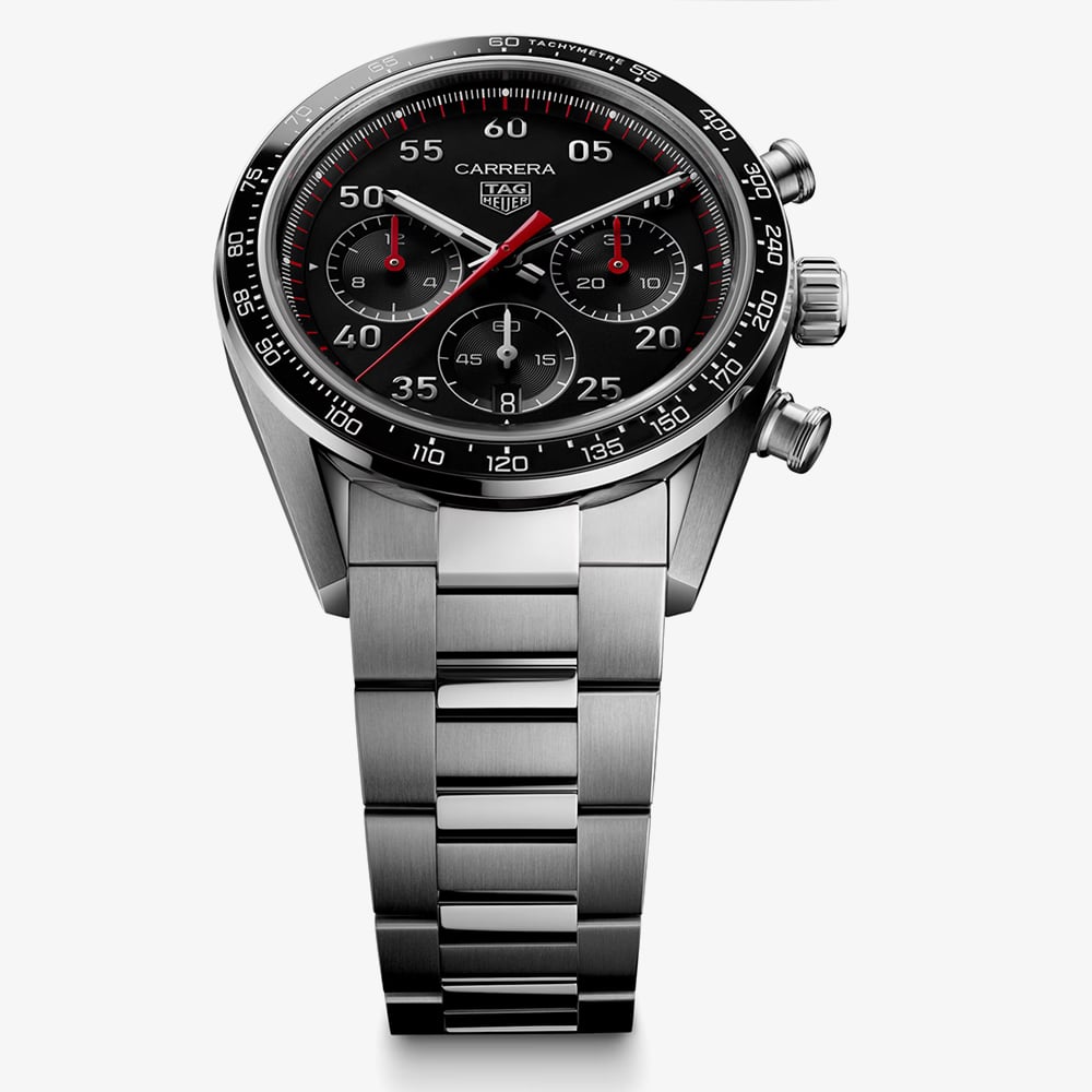Side view of 42mm TAG Heuer Carrera Chronograph Sport CDB2110 BA0054