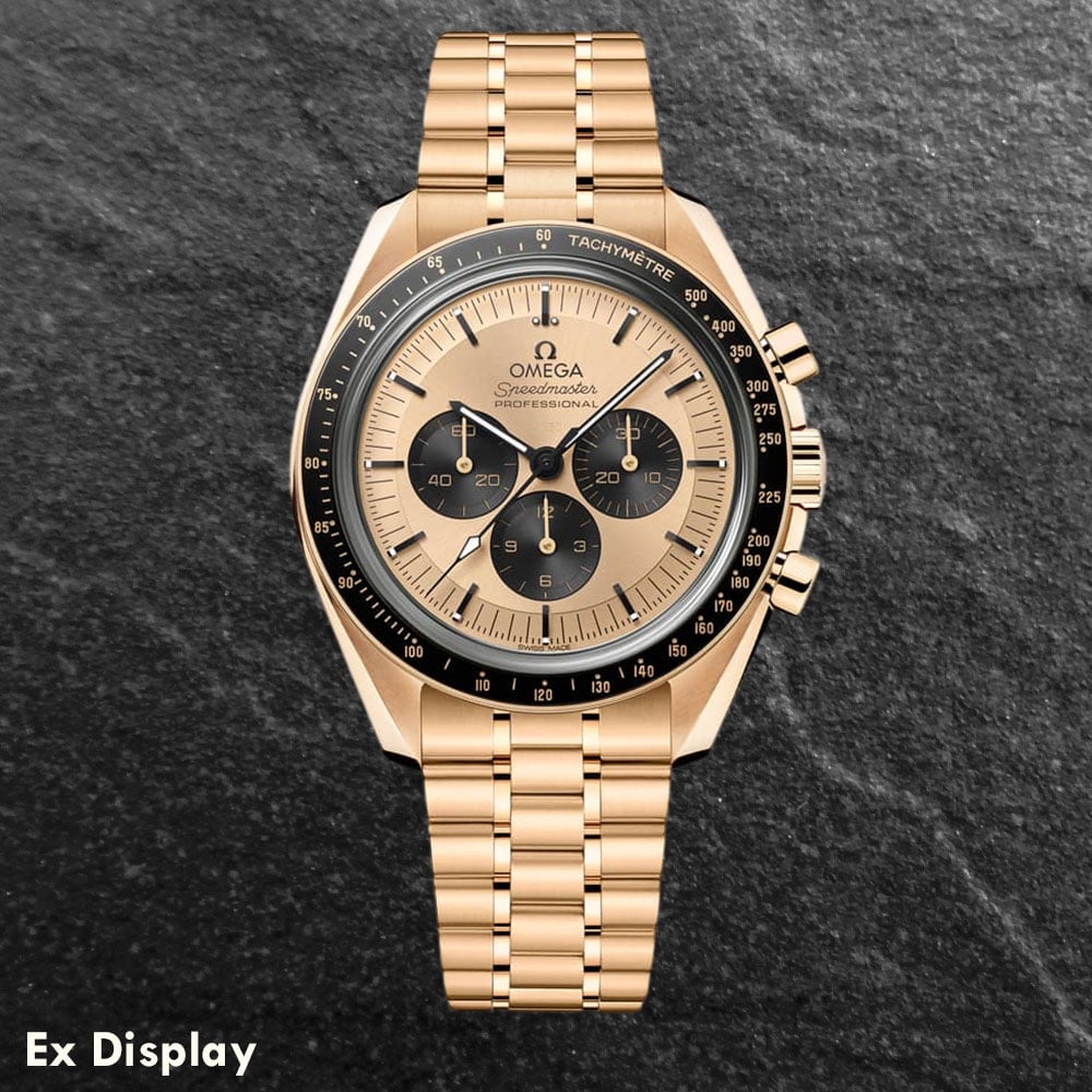 Ex-Display OMEGA Speedmaster Moonwatch Professional Gold Chronograph Watch 310.60.42.50.99.002