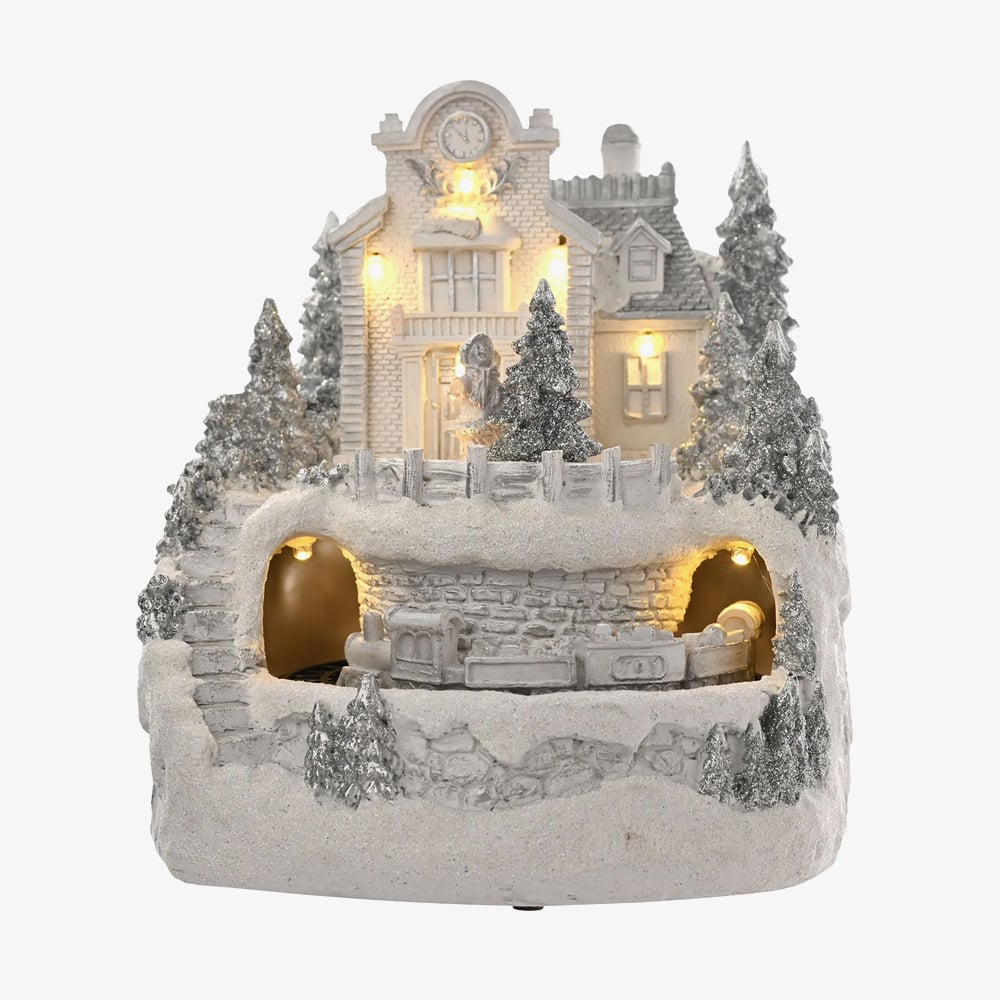 The Seasonal Gift Co. Led Moving Train Village Scene Christmas Decoration - Image 3