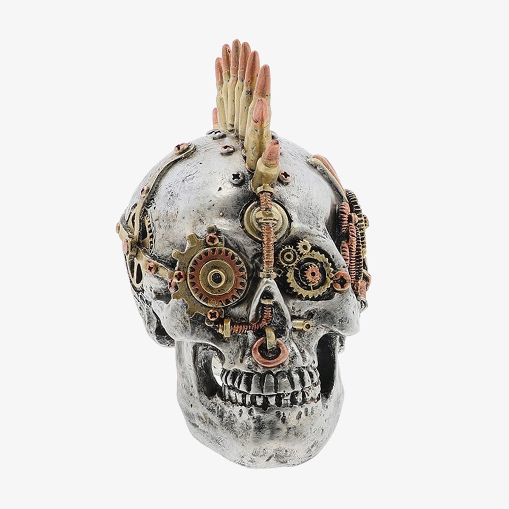 Steampunk Skull With Mohawk Ornament 351221