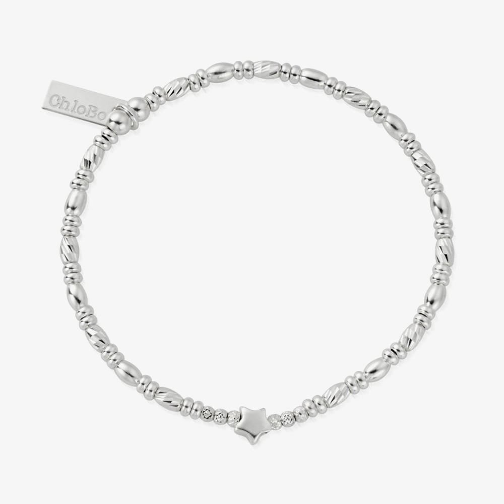 ChloBo Silver Star of Dreams Bracelet SBBLKFR121 (GWP)