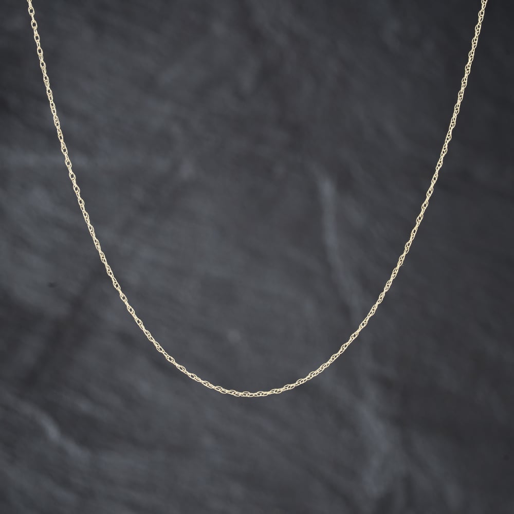 Second Hand 9ct Yellow Gold Fine 20 Inch Prince Of Wales Chain 41011167