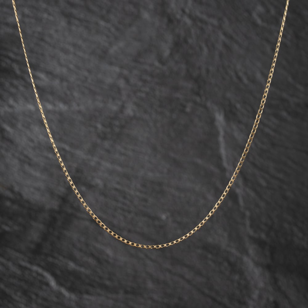 Second Hand 9ct Yellow Gold Square 24 Inch Curb Chain 410202163257