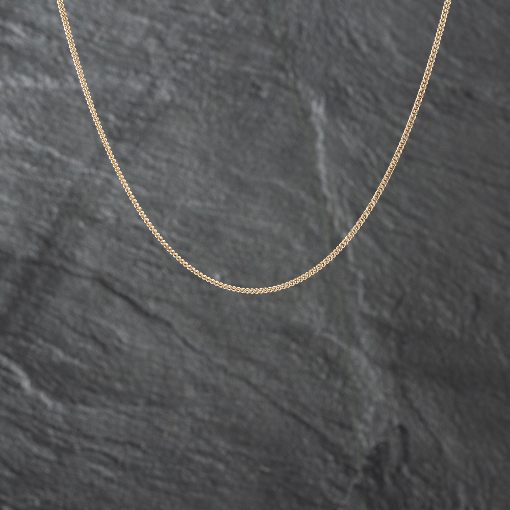 Second Hand 9ct Yellow Gold 18 Inch Curb Chain 41021552