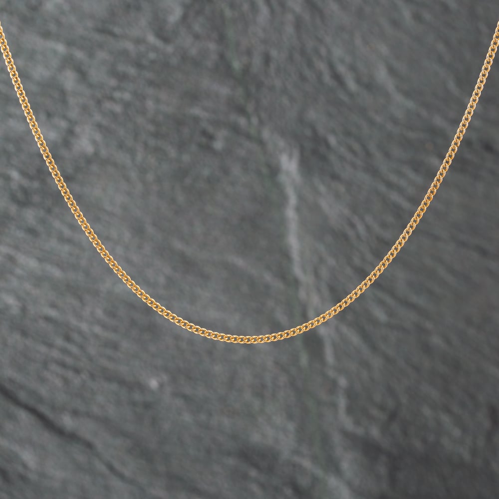 Second Hand 9ct Yellow Gold 18 Inch Curb Chain 41021564