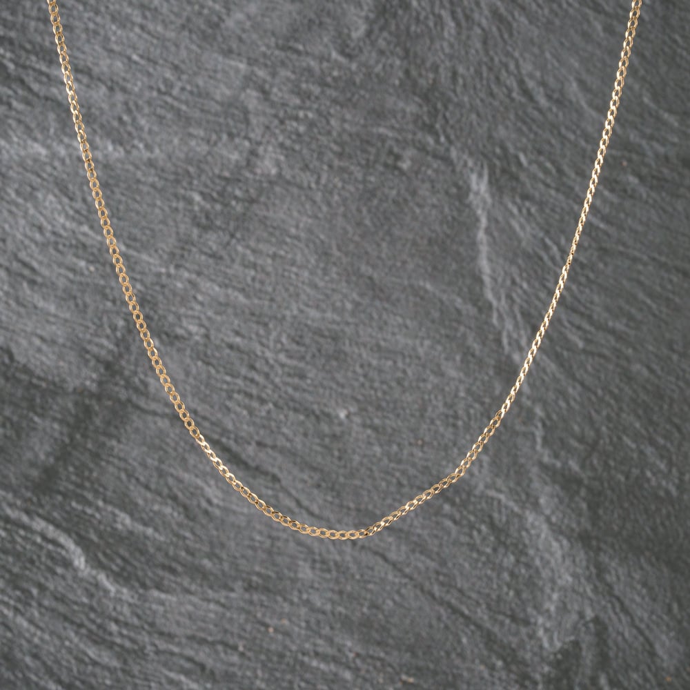 Second Hand 9ct Yellow Gold 21 Inch Curb Chain 41021657