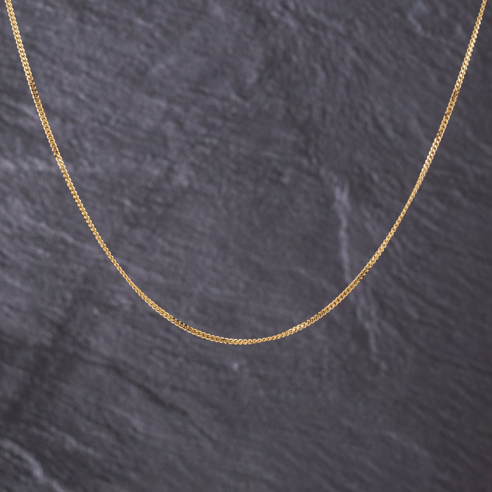 Second Hand 9ct Yellow Gold 18 Inch Curb Chain 41021660