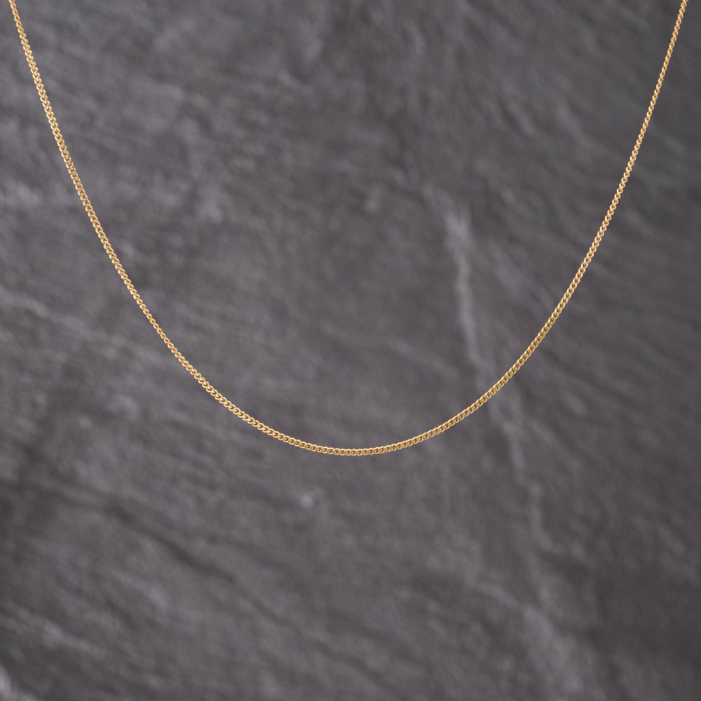 Second Hand 9ct Yellow Gold 16 Inch Curb Chain 41021676