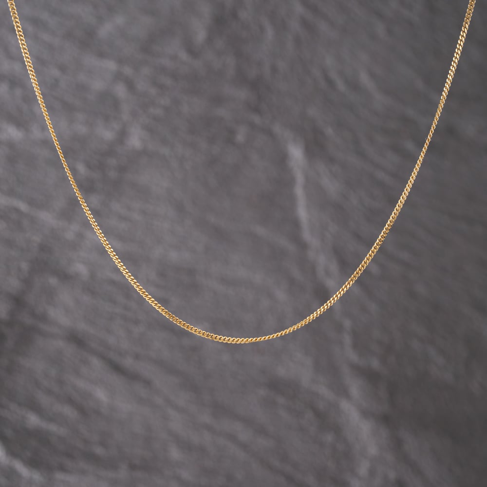 Second Hand 9ct Yellow Gold 18 Inch Curb Chain 41021677