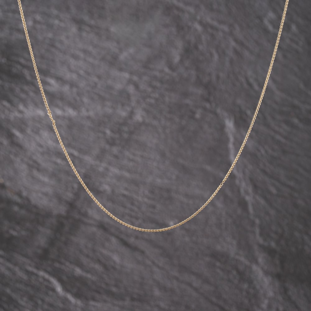 Second Hand 9ct Yellow Gold 19 Inch Spiga Chain 41021683