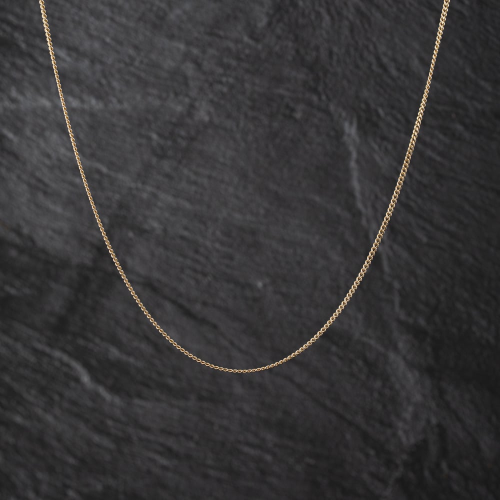 Second Hand 9ct Yellow Gold 19 Inch Curb Chain 41021686