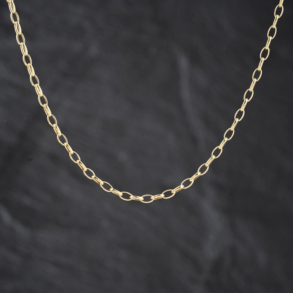 Second Hand 9ct Yellow Gold Oval 20 Inch Belcher Chain 41021704