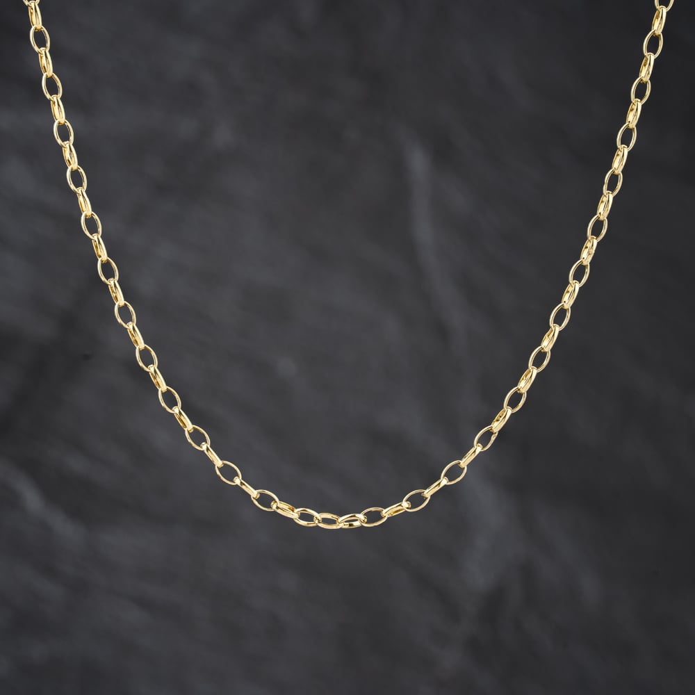 Second Hand 9ct Yellow Gold Oval 22 Inch Belcher Chain 41021706