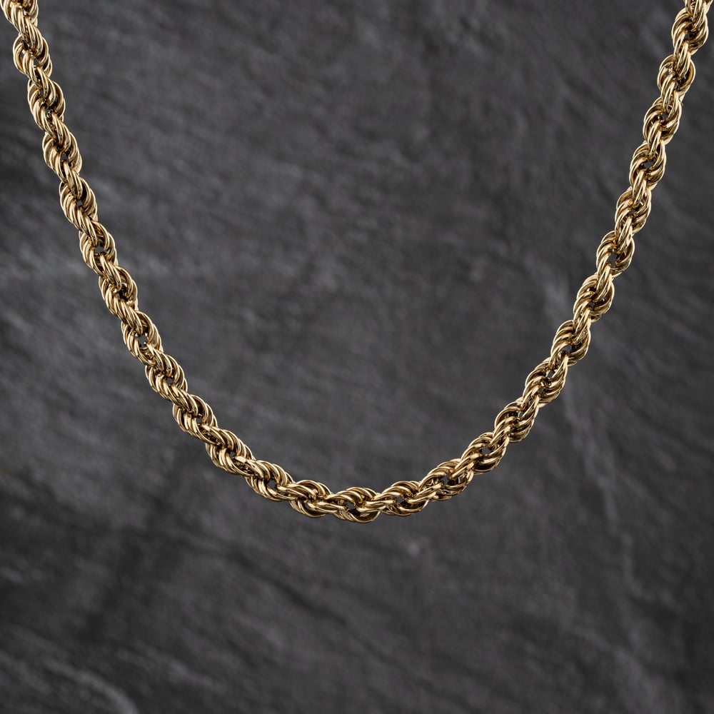 Second Hand 9ct Yellow Gold 20 Inch Rope Chain 41041819