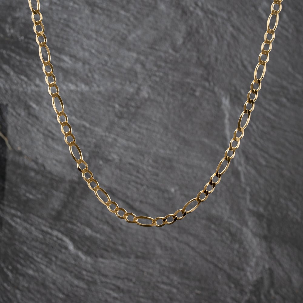 Second Hand 9ct Yellow Gold 24 Inch Figaro Chain 41041822