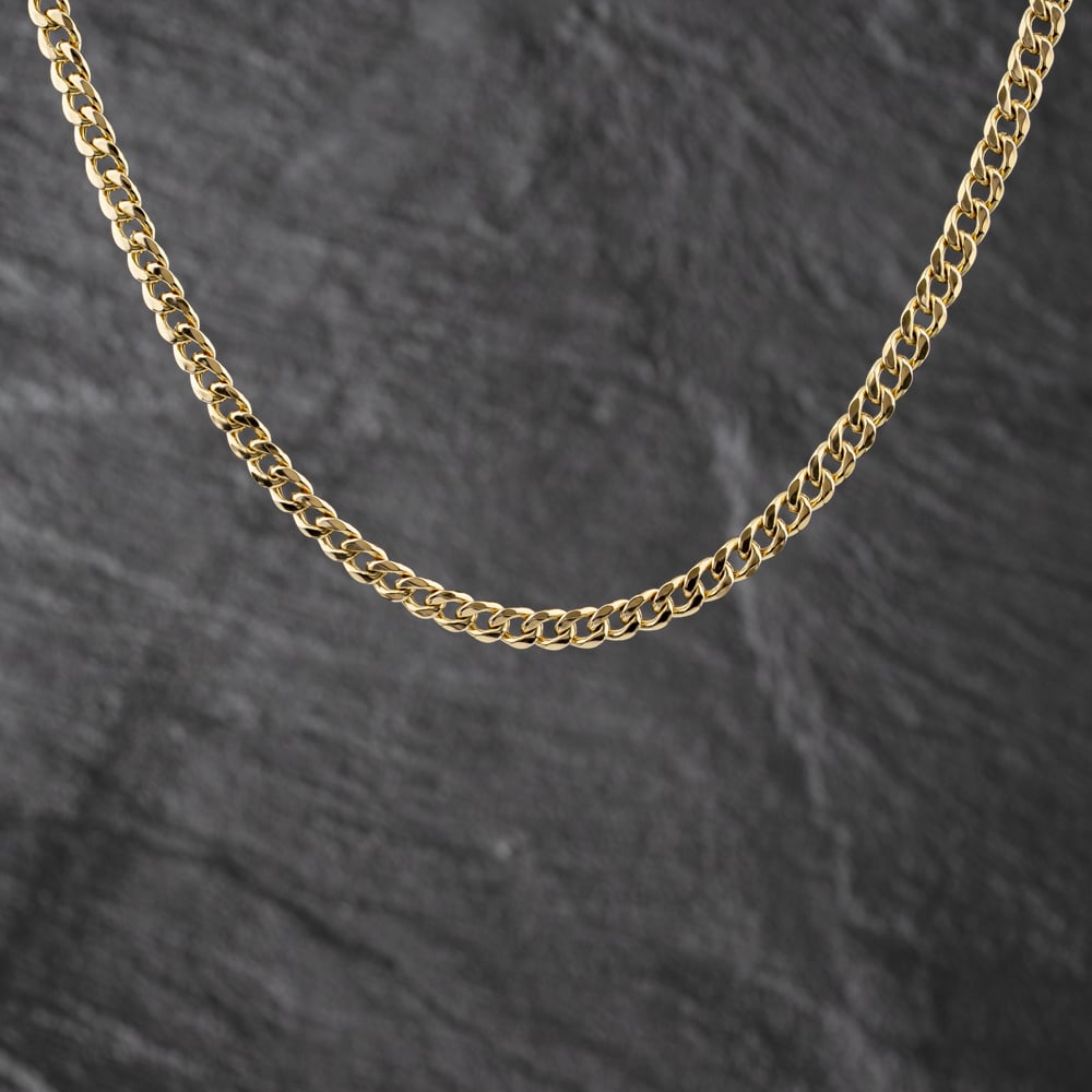 Second Hand 9ct Yellow Gold 18 Inch Curb Chain 41041824
