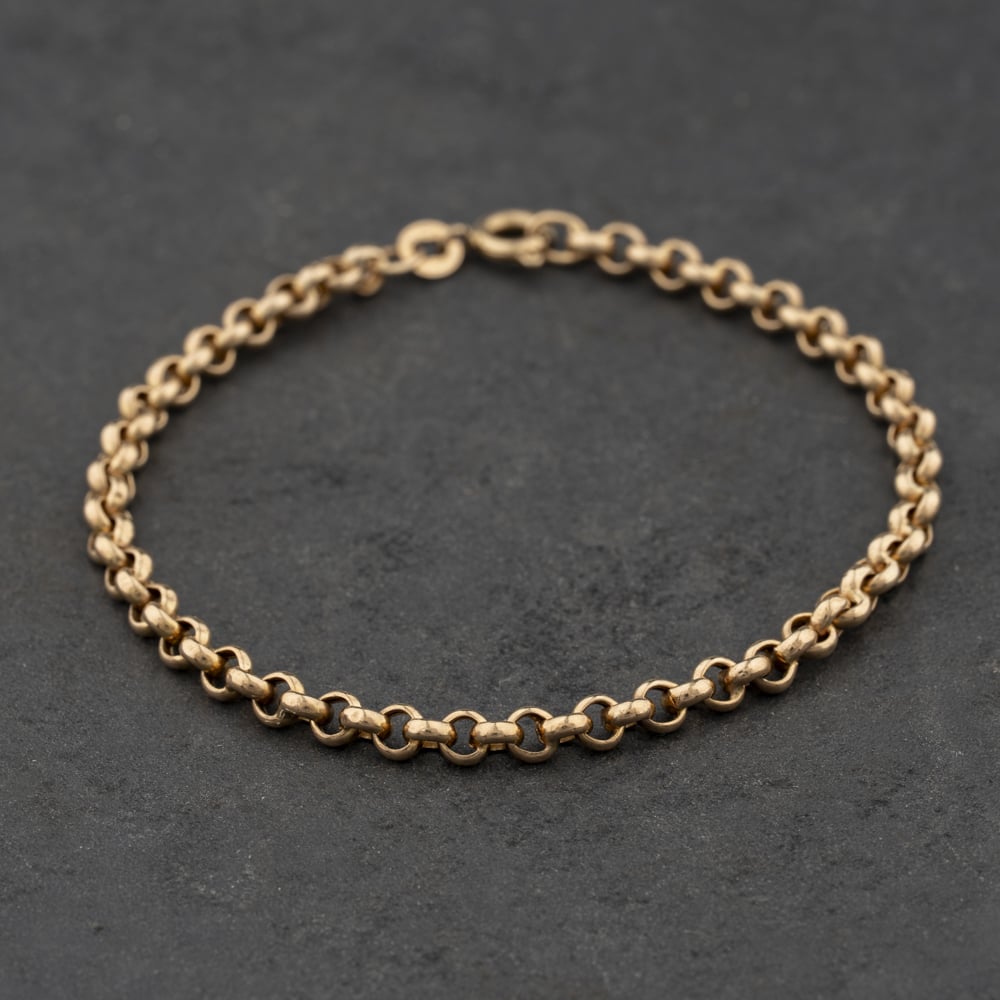 Second Hand 9ct Yellow Gold 7.5 Inch Belcher Chain Bracelet 41061348