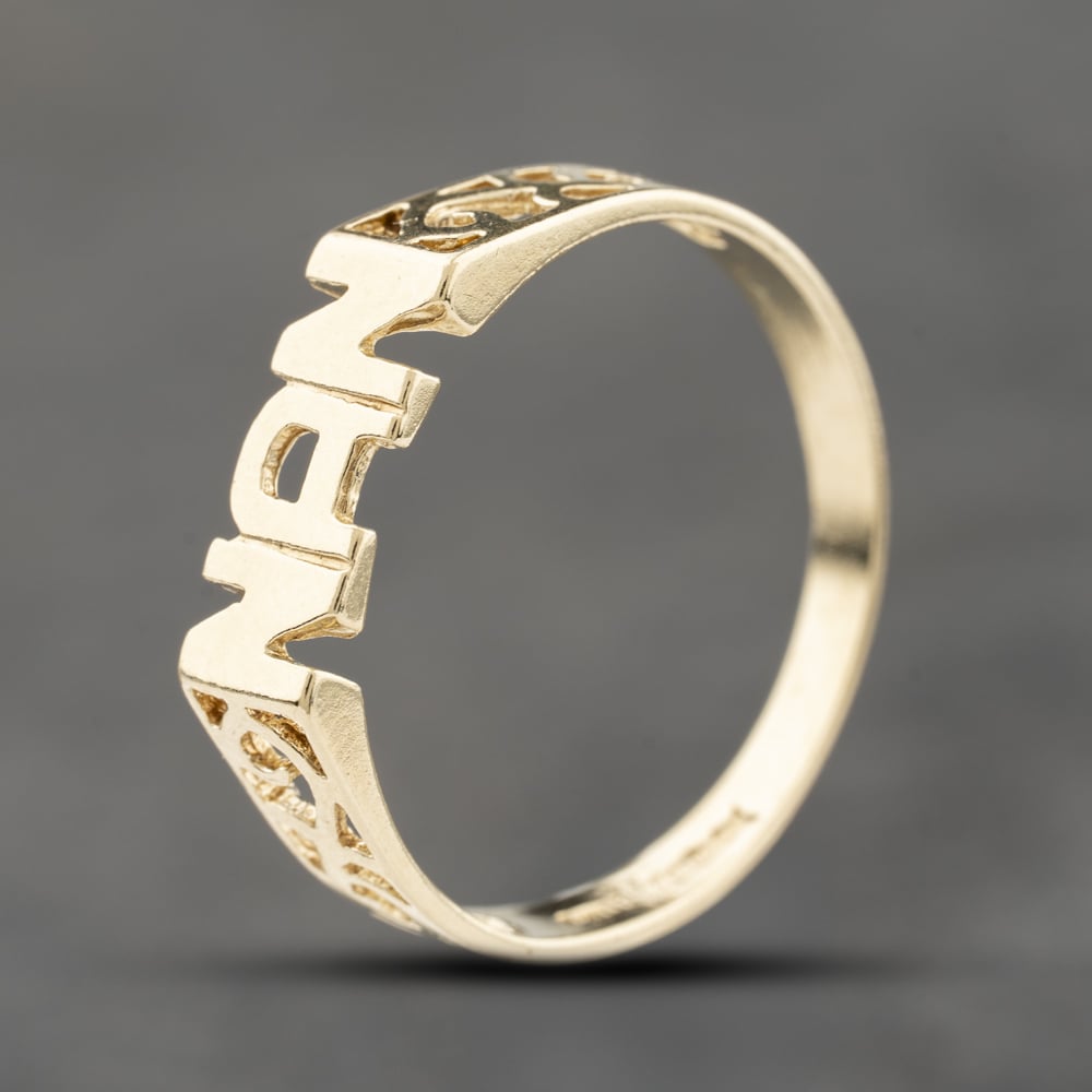 Second Hand 9ct Yellow Gold Nan Signet Ring 41104160