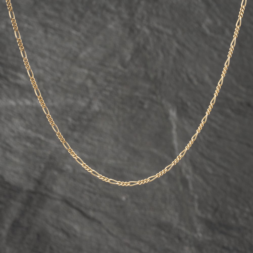 Second Hand 9ct Yellow Gold 18 Inch Figaro Chain 41162029