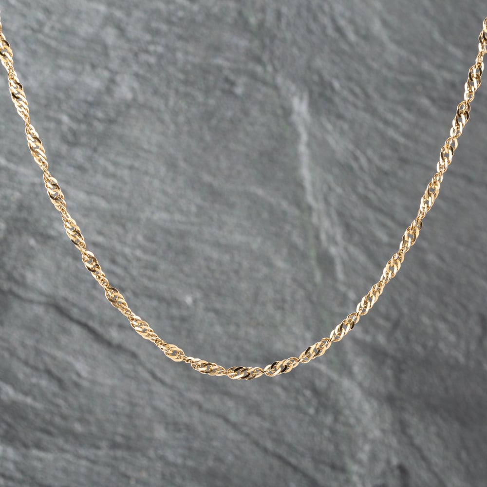 Second Hand 9ct Yellow Gold 18 Inch Twist Chain 41162138