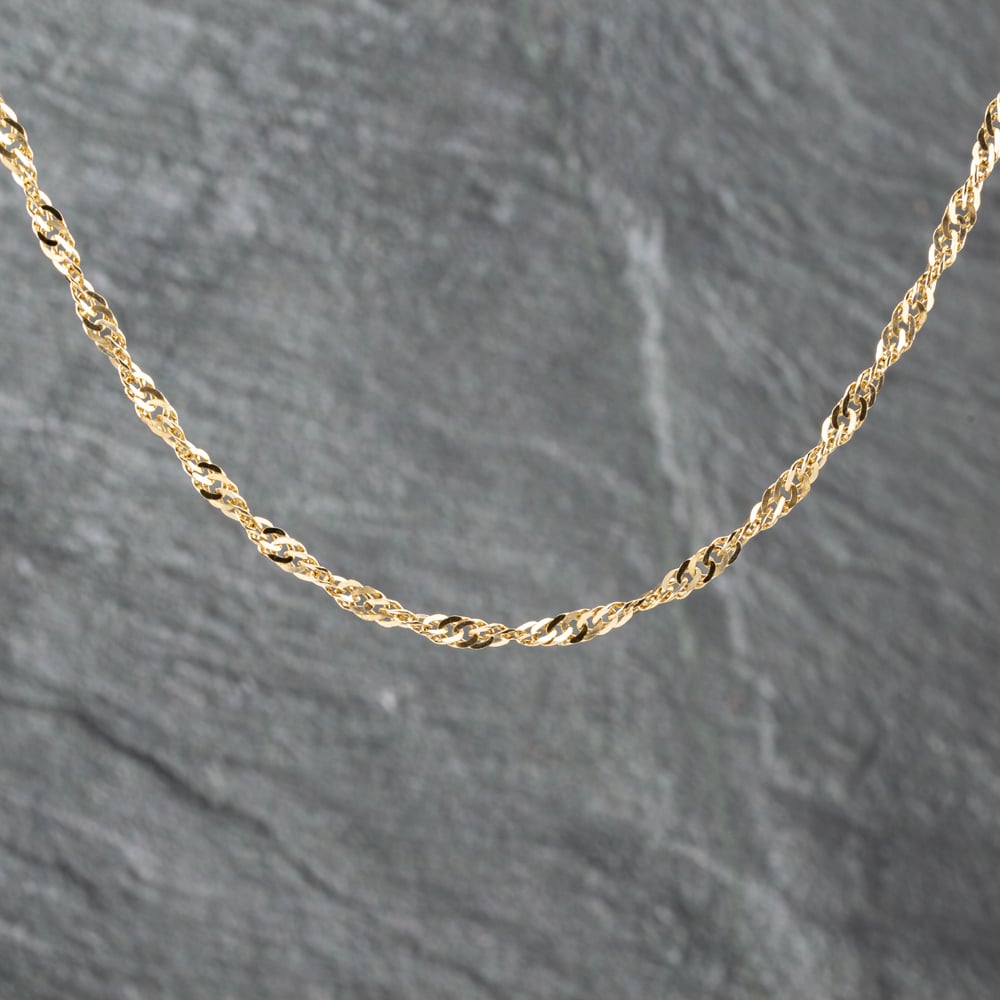 Second Hand 9ct Yellow Gold 18 Inch Twist Chain 41162139