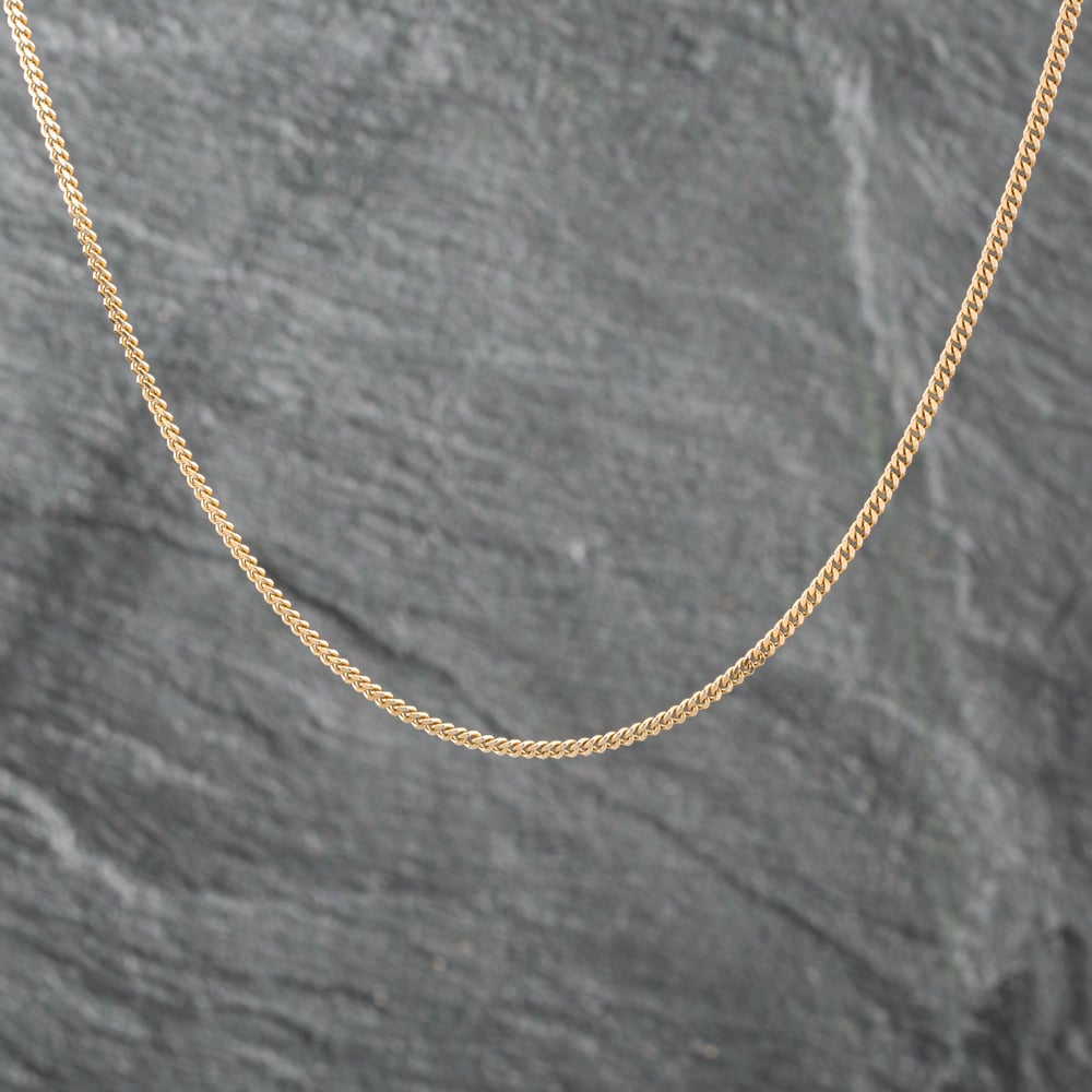 Second Hand 9ct Yellow Gold 20 Inch Curb Chain 41162196