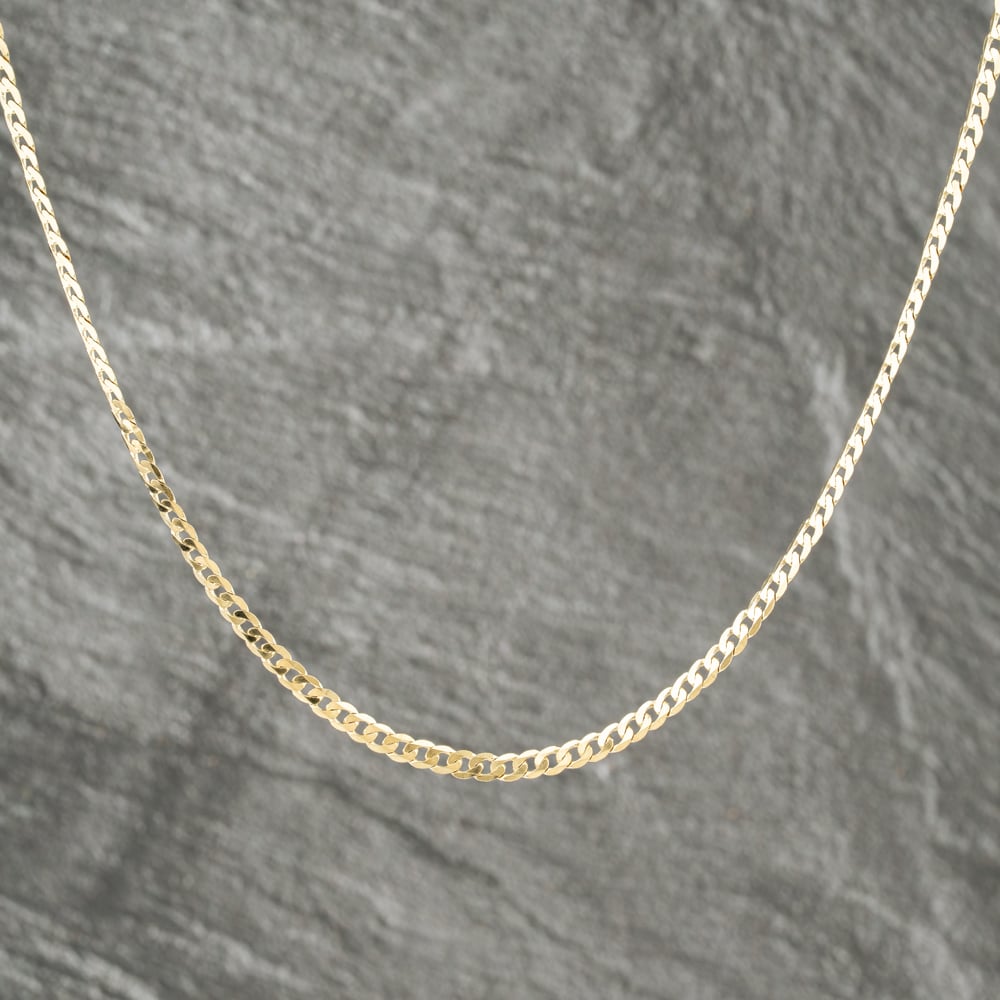 Second Hand 9ct Yellow Gold 18 Inch Curb Chain 41162240