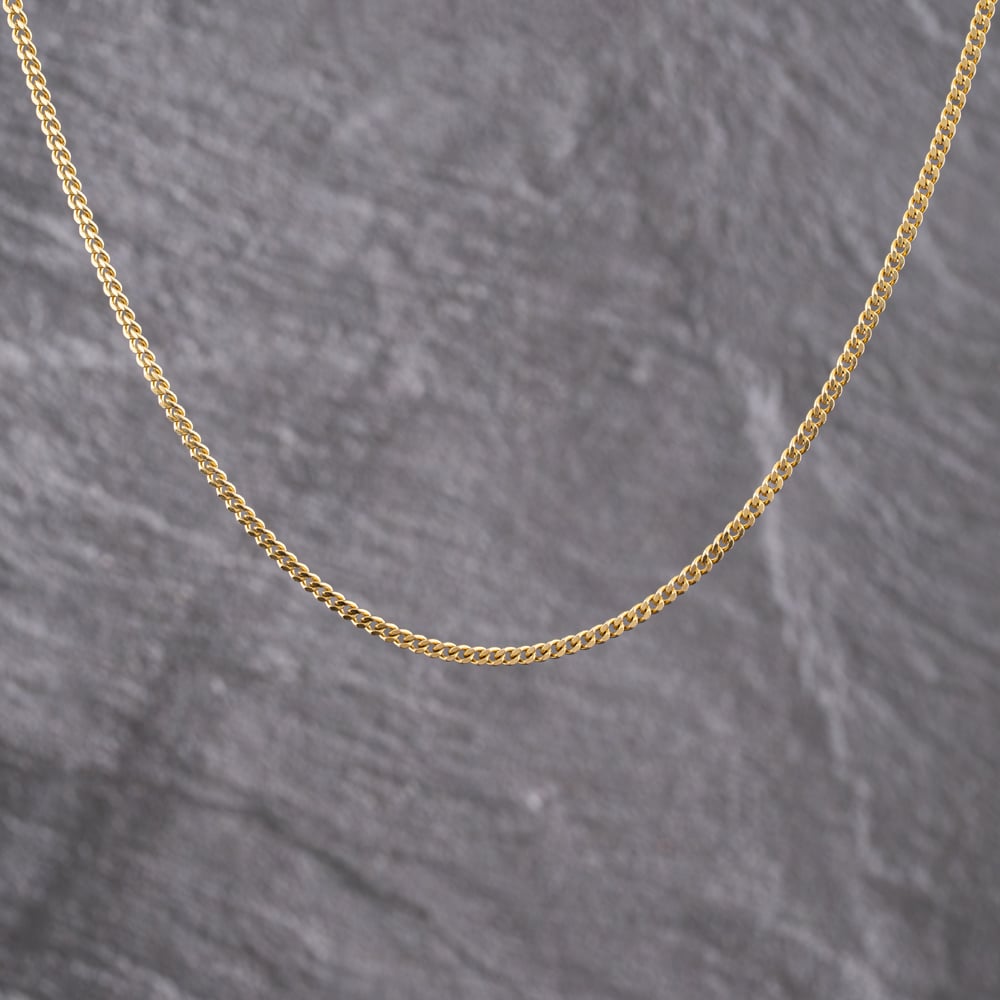 Second Hand 9ct Yellow Gold 18 Inch Curb Chain 41162268