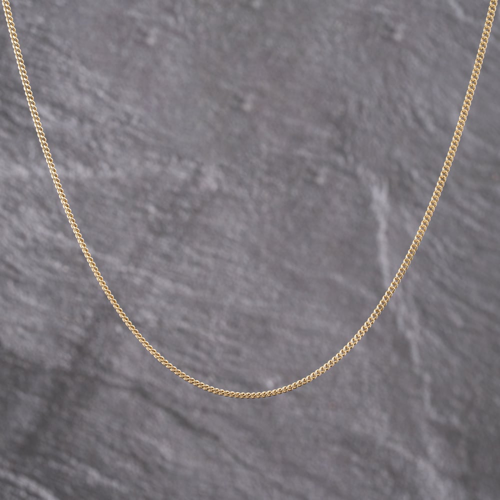 Second Hand 9ct Yellow Gold 21 Inch Curb Chain 41162269
