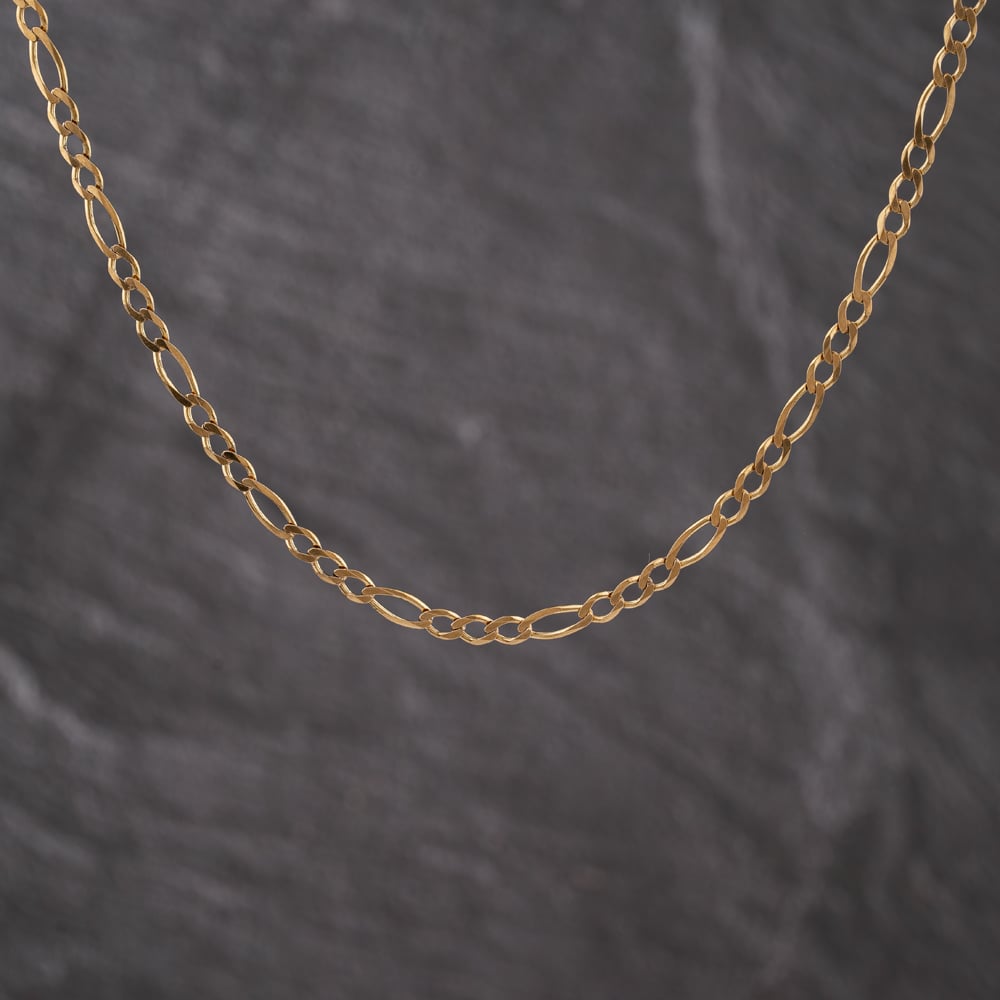 Second Hand 9ct Yellow Gold 20 Inch Figaro Chain 41162279