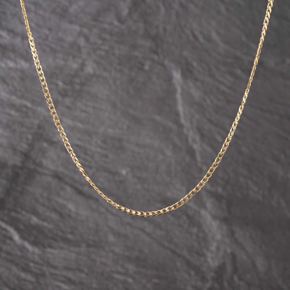 Second Hand 9ct Yellow Gold 18 Inch Curb Chain 41162284