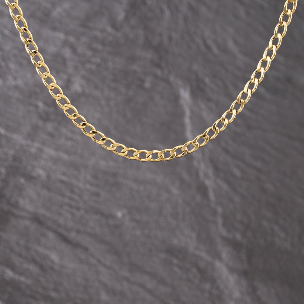 Second Hand 9ct Yellow Gold 16 Inch Curb Chain 41162285